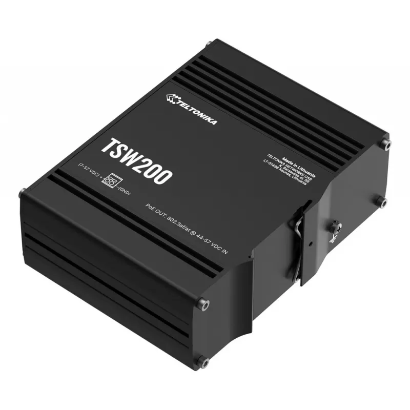 Switch Ethernet Gigabit Industrial não gerido PoE+ TELTONIKA TSW200