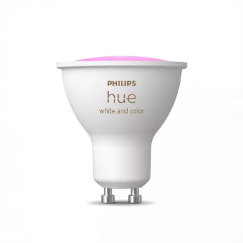 Philips Hue White and colour ambience GU10 – Spot inteligente, Bluetooth/Zigbee, LED, GU10, GU10, 2000 K, 6500 K