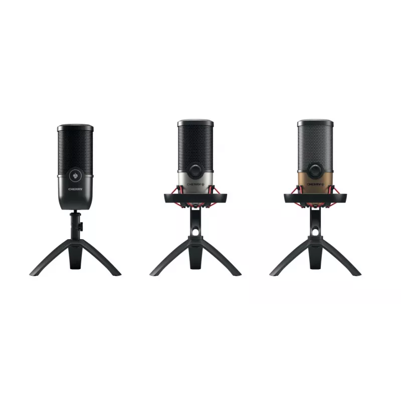 CHERRY UM 9.0 PRO RGB microfone de mesa preto, cobre