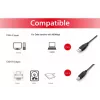 Equip cabo USB 2.0 Type-A para Type-B, 2,0 m, preto