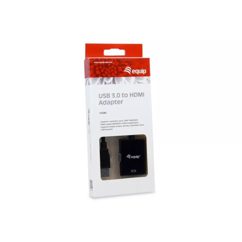 Equip adaptador USB 3.0 para HDMI, 3.2 Gen 1 (3.1 Gen 1), USB Type-A, saída HDMI, 1920 x 1080 píxeis