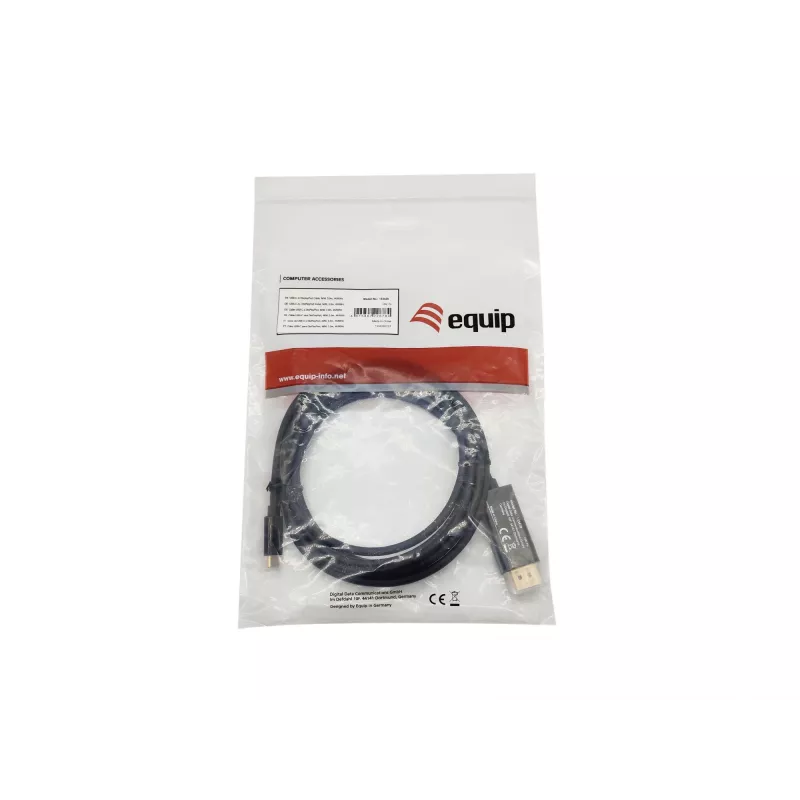 Equip cabo USB-C para DisplayPort, ficha/ficha, 3,0 m, 4K/60Hz