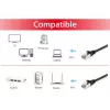 Cabo de rede Equip Cat.6A S/FTP RJ-45 25 m preto