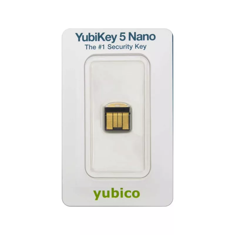 Chave de segurança Yubico YubiKey 5 Nano