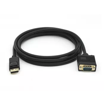 Cabo Equip DisplayPort macho para VGA (HD15) macho, 2 m, VGA (D-Sub), DisplayPort, macho, macho, reto