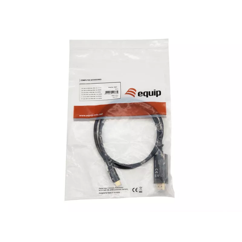 Cabo Equip USB-C para HDMI, M/M, 1,0 m, 4K/30Hz
