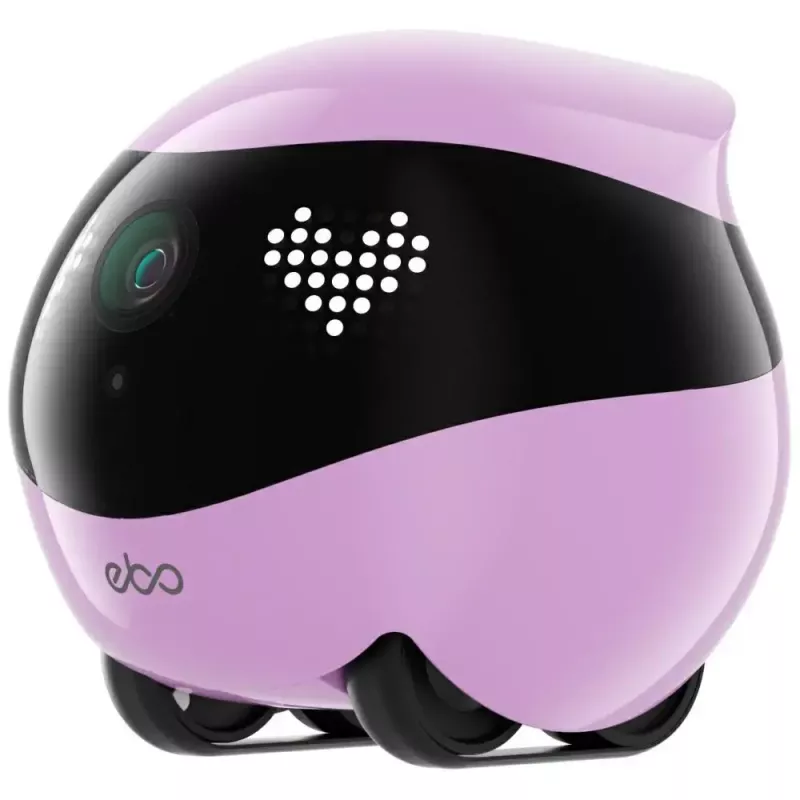 Robô de vigilância Enabot EBO AIR 2 – câmara doméstica móvel, rosa