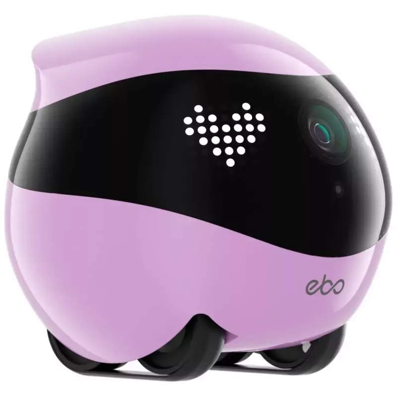 Robô de vigilância Enabot EBO AIR 2 – câmara doméstica móvel, rosa