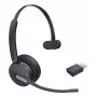 Yealink WH64 Hybrid Mono Teams headset sem fios para escritório/call center Micro-USB Bluetooth preto