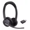 Yealink WH64 Hybrid Dual Teams headset sem fios para escritório/call center Micro-USB Bluetooth preto