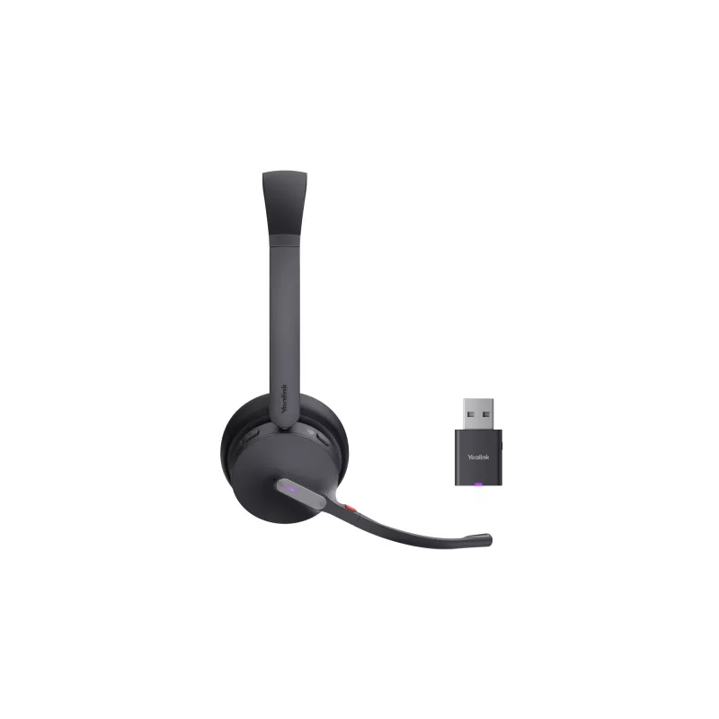 Yealink WH64 Hybrid Dual Teams headset sem fios para escritório/call center Micro-USB Bluetooth preto