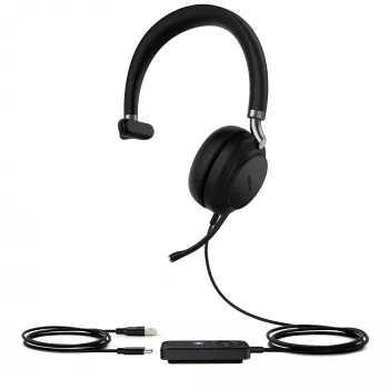 Yealink UH38 Mono Teams - sem bateria cabo USB-A-USB headset com fios