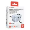 Verbatim Charge 'n' Travel 70W 2C adaptador de viagem universal retrátil azul
