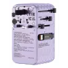 Verbatim Charge 'n' Travel 70W 2C adaptador de viagem universal retrátil roxo