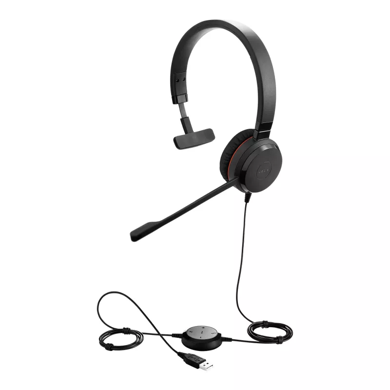 Jabra EVOLVE 30 II UC Mono, com fios, 150 - 7000 Hz, escritório/call center, 142 g, headset, preto