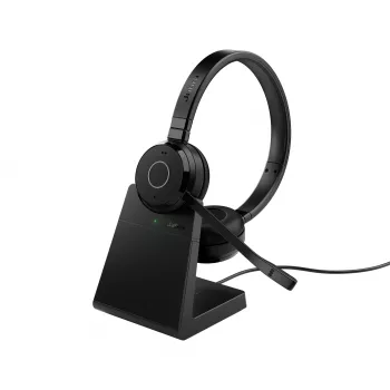 Jabra Evolve 65 TE - Link390a MS Stereo (incl. base), com fios e sem fios, 20 - 20000 Hz, escritório/call center, 106,3 g, headset, preto