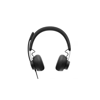 LOGITECH Zone Wired - USB-C / USB-A - headset - MSFT Teams Zone - preto