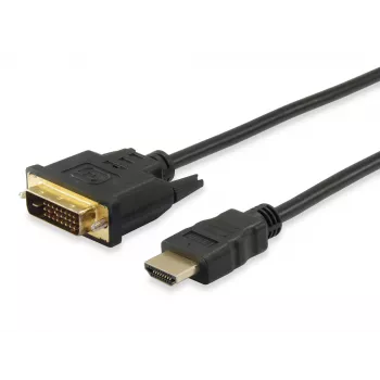 Equip cabo HDMI para DVI-D Single Link, 2m, 2 m, HDMI, DVI-D, macho, macho, dourado