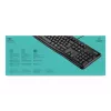 LOGITECH K120 Teclado - USB com fio - Qwerty US/Internacional