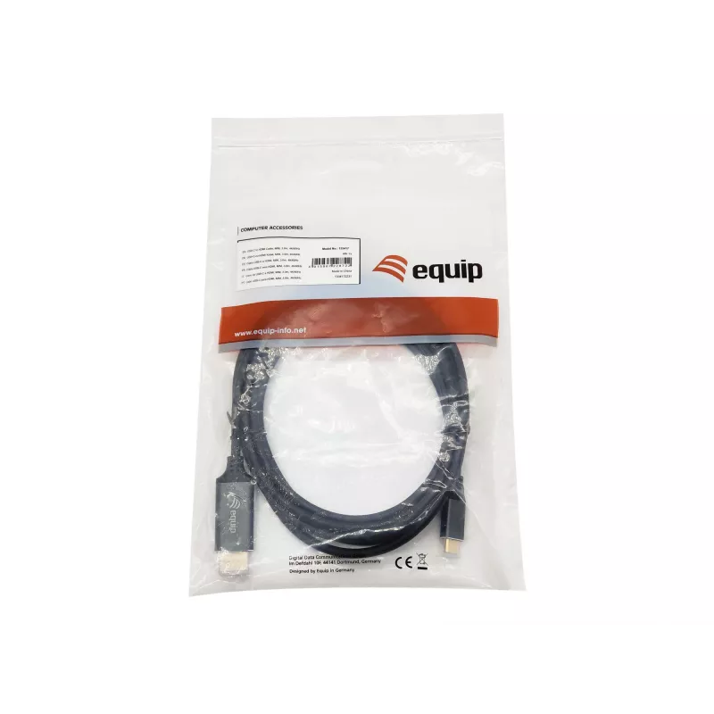 Equip Cabo USB-C para HDMI, M/M, 3,0 m, 4K/60Hz, 3 m, USB Type-C, HDMI Type A (Standard), macho, macho, reto