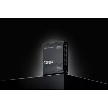 TELTONIKA Tsw304 Switch Ethernet Gigabit industrial não gerido de 4 portas