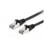 Cabo de rede Equip Cat.6A S/FTP Patch cabo RJ-45 5,0 m preto