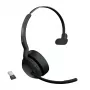 Jabra Evolve2 55 - Link380a MS Mono, sem fios, escritório/callcenter, 20 - 20000 Hz, 130 g, headset, preto