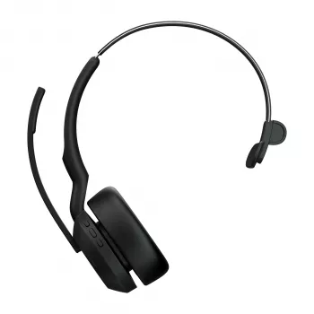 Jabra Evolve2 55 - Link380a MS Mono, sem fios, escritório/callcenter, 20 - 20000 Hz, 130 g, headset, preto