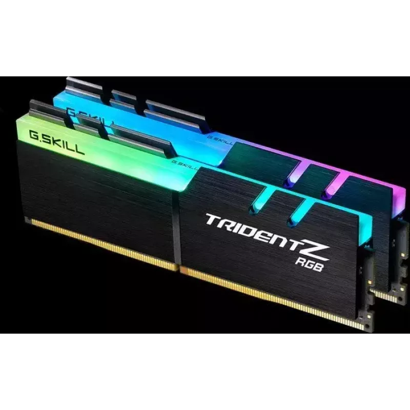 DIMM 16 GB DDR4-3000 (2x 8 GB) Dual-Kit, memória RAM preta, F4-3000C16D-16GTZR, Trident Z RGB, INTEL XMP