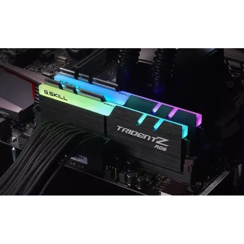 DIMM 16 GB DDR4-3000 (2x 8 GB) Dual-Kit, memória RAM preta, F4-3000C16D-16GTZR, Trident Z RGB, INTEL XMP
