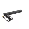 APC AP9565 Basic PDU para rack, 1U, monofásica, 16 A, 208/230 V, 3680 W, 12 tomadas C13, entrada C20, cabo de 2,5 m, preta