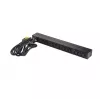 APC AP9565 Basic PDU para rack, 1U, monofásica, 16 A, 208/230 V, 3680 W, 12 tomadas C13, entrada C20, cabo de 2,5 m, preta
