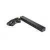 APC AP9565 Basic PDU para rack, 1U, monofásica, 16 A, 208/230 V, 3680 W, 12 tomadas C13, entrada C20, cabo de 2,5 m, preta
