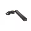 APC AP9565 Basic PDU para rack, 1U, monofásica, 16 A, 208/230 V, 3680 W, 12 tomadas C13, entrada C20, cabo de 2,5 m, preta