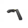 APC AP9565 Basic PDU para rack, 1U, monofásica, 16 A, 208/230 V, 3680 W, 12 tomadas C13, entrada C20, cabo de 2,5 m, preta