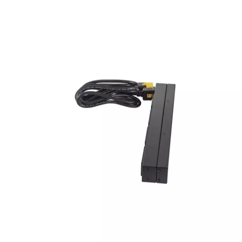 APC AP9565 Basic PDU para rack, 1U, monofásica, 16 A, 208/230 V, 3680 W, 12 tomadas C13, entrada C20, cabo de 2,5 m, preta