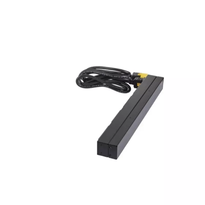 APC AP9565 Basic PDU para rack, 1U, monofásica, 16 A, 208/230 V, 3680 W, 12 tomadas C13, entrada C20, cabo de 2,5 m, preta