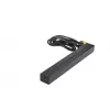 APC AP9565 Basic PDU para rack, 1U, monofásica, 16 A, 208/230 V, 3680 W, 12 tomadas C13, entrada C20, cabo de 2,5 m, preta