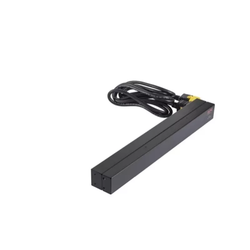 APC AP9565 Basic PDU para rack, 1U, monofásica, 16 A, 208/230 V, 3680 W, 12 tomadas C13, entrada C20, cabo de 2,5 m, preta