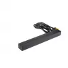APC AP9565 Basic PDU para rack, 1U, monofásica, 16 A, 208/230 V, 3680 W, 12 tomadas C13, entrada C20, cabo de 2,5 m, preta