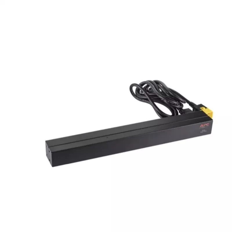 APC AP9565 Basic PDU para rack, 1U, monofásica, 16 A, 208/230 V, 3680 W, 12 tomadas C13, entrada C20, cabo de 2,5 m, preta