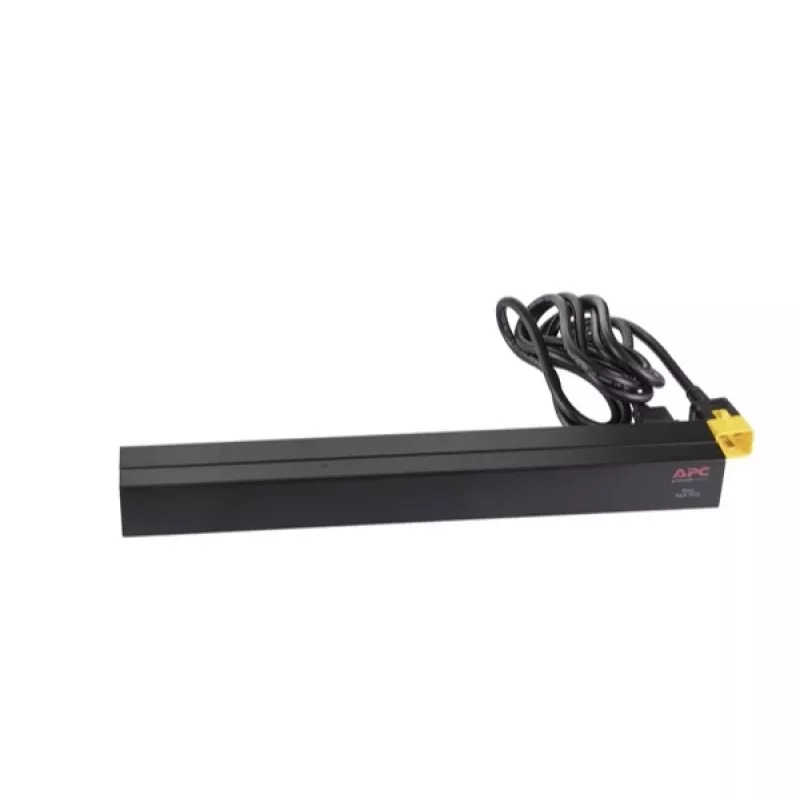 APC AP9565 Basic PDU para rack, 1U, monofásica, 16 A, 208/230 V, 3680 W, 12 tomadas C13, entrada C20, cabo de 2,5 m, preta