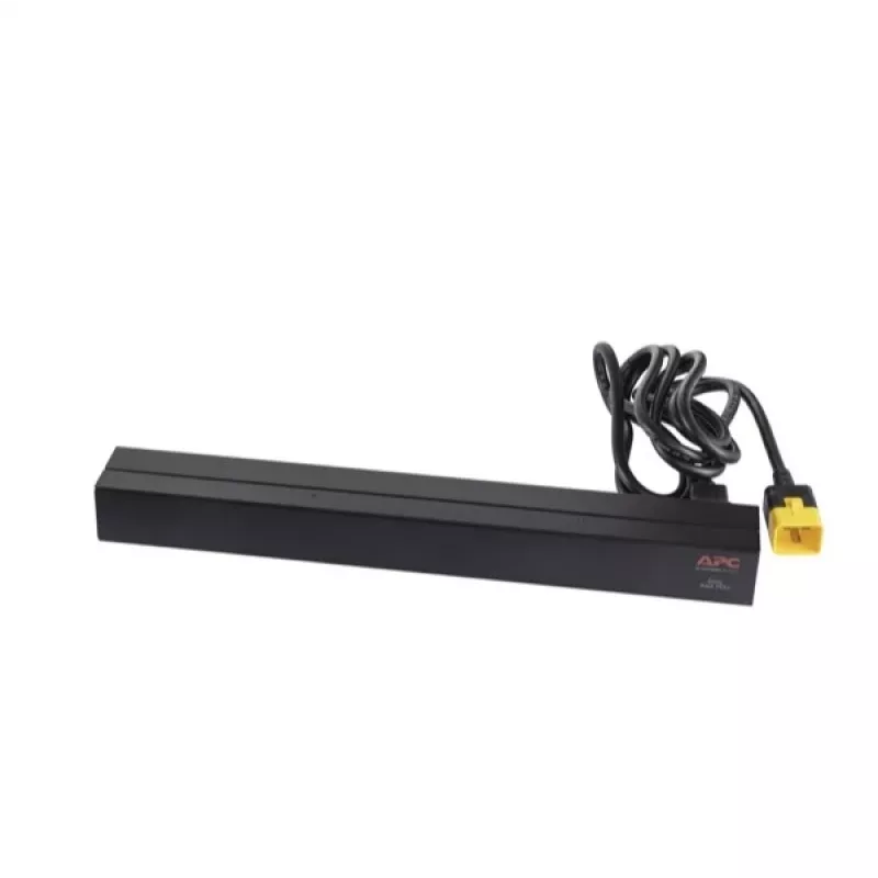 APC AP9565 Basic PDU para rack, 1U, monofásica, 16 A, 208/230 V, 3680 W, 12 tomadas C13, entrada C20, cabo de 2,5 m, preta