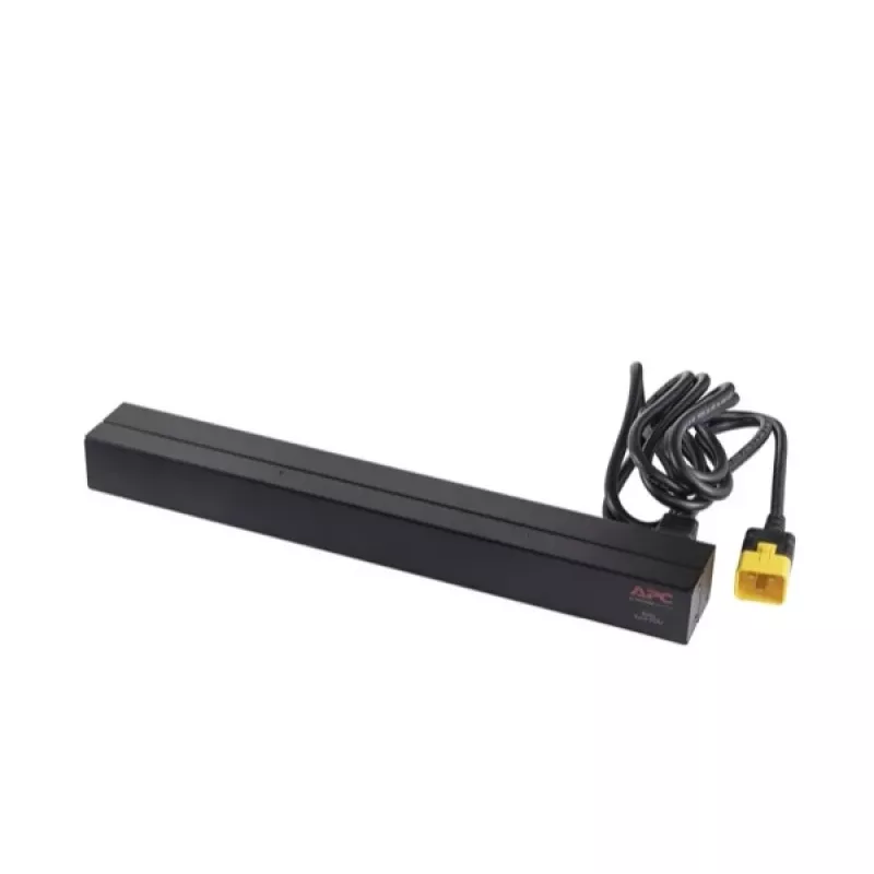APC AP9565 Basic PDU para rack, 1U, monofásica, 16 A, 208/230 V, 3680 W, 12 tomadas C13, entrada C20, cabo de 2,5 m, preta