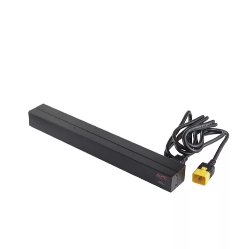 APC AP9565 Basic PDU para rack, 1U, monofásica, 16 A, 208/230 V, 3680 W, 12 tomadas C13, entrada C20, cabo de 2,5 m, preta