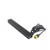 APC AP9565 Basic PDU para rack, 1U, monofásica, 16 A, 208/230 V, 3680 W, 12 tomadas C13, entrada C20, cabo de 2,5 m, preta