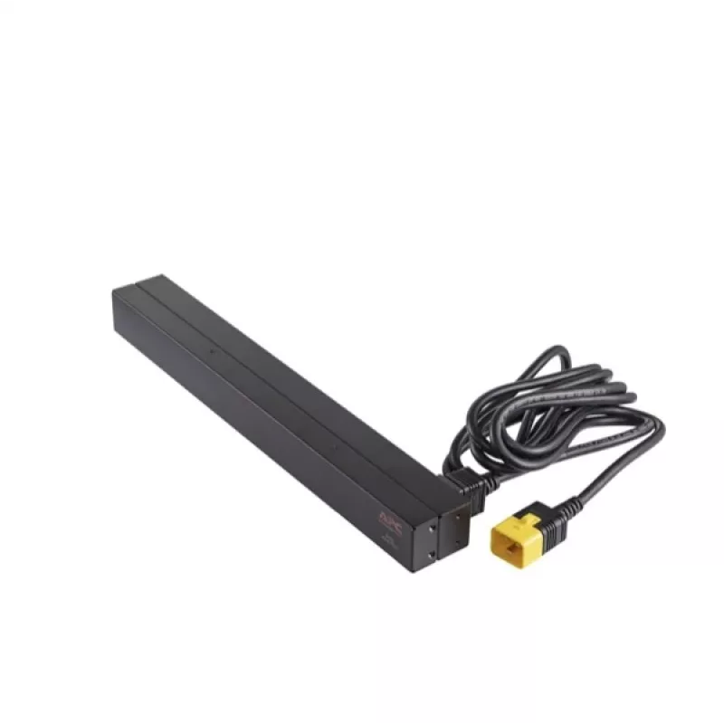 APC AP9565 Basic PDU para rack, 1U, monofásica, 16 A, 208/230 V, 3680 W, 12 tomadas C13, entrada C20, cabo de 2,5 m, preta