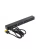 APC AP9565 Basic PDU para rack, 1U, monofásica, 16 A, 208/230 V, 3680 W, 12 tomadas C13, entrada C20, cabo de 2,5 m, preta