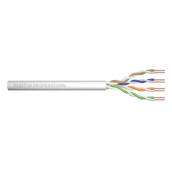 Cabo Ethernet DIGITUS - Cat 5e - U/UTP - AWG 24/1 - 305 m - cinzento