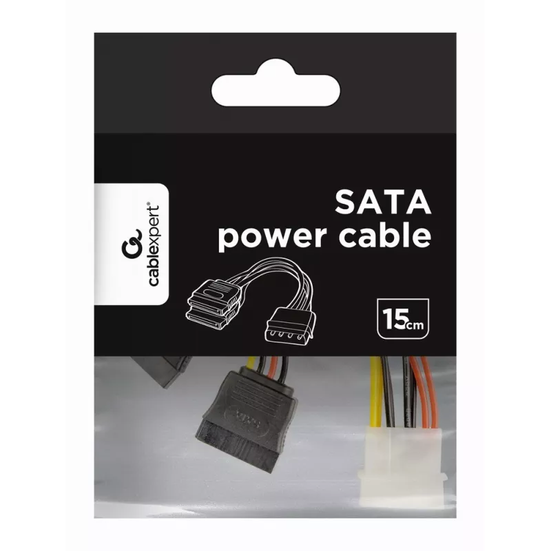 Cabo de alimentação GEMBIRD 15 cm 2x SATA / embalagem a granel (cc-sata-psy)
